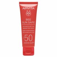 Apivita Bee Sun Safe Αντηλιακή Κρέμα Προσώπου Κατά των Πανάδων και των Ρυτίδων με Θαλάσσια Φύκη και Πρόπολη Spf50 50 ml