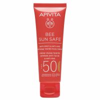 Apivita Bee Sun Safe Αντηλιακή Κρέμα Προσώπου Κατά των Πανάδων και των Ρυτίδων με Χρώμα με Θαλάσσια Φύκη και Πρόπολη Spf50 50 ml