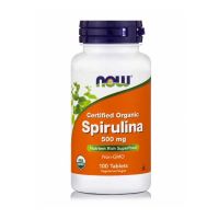 Now Foods Certified Organic Spirulina 500mg 100 ταμπλέτες