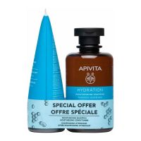 Apivita Set με Hydration Σαμπουάν Ενυδάτωσης με Υαλουρονικό Οξύ & Αλόη 250 ml και Hydration Μαλακτική Κρέμα 150 ml
