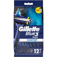 Gillette Blue 3 Plus Comfort Gel Ξυραφάκια Μιας Χρήσης 12 τμχ