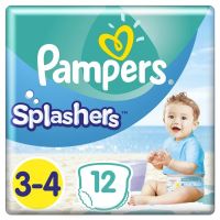 Pampers Splashers Πάνες-Μαγιό No3-4 6-11kg 12 τμχ
