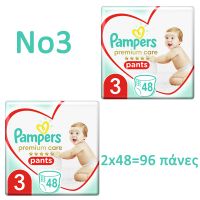 Pampers Premium Care Pants Jumbo Pack No3 6-11kg 2x48 τμχ