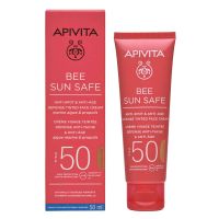 Apivita Bee Sun Safe Αντηλιακή Κρέμα Προσώπου κατά των Πανάδων & Ρυτίδων με Χρώμα Golden 50ml