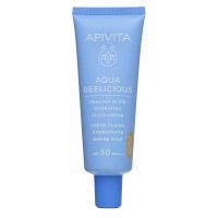 Apivita Aqua Beelicious Λεπτόρρευστη Κρέμα Ενυδάτωσης για Φυσική Λάμψη με Χρώμα 30 Spf με Λουδούδια και Μέλι 40 ml