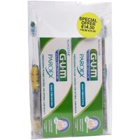 Gum Set Paroex 0.06% Οδοντόπαστα Καθημερινής Χρήσης 75ml x 2 & Οδοντόβουρτσα GUM Technique+ Compact 491 Soft x 2