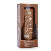 Luxurious Suncare Silk Cover Αντηλιακή Κρέμα Προσώπου με Χρώμα Spf50 Bronze 75 ml