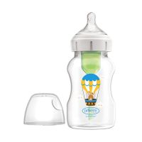 Dr. Brown's Options+ Anti-Colic Πλαστικό Μπιμπερό με Φαρδύ Λαιμό Λαγουδάκι 3m+ 330 ml