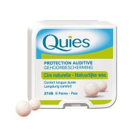 Quies Earplugs Pure Wax Ωτοασπίδες από Φυσικό Κερί μιας Χρήσης 8 ζευγάρια