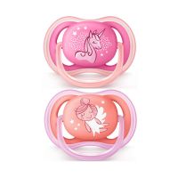 Avent Ultra Air Πιπίλα Σιλικόνης με Μεγάλες Οπές 6-18m 2 τμχ