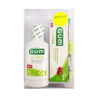 Gum Set Activital με Οδοντόκρεμα 75ml & Στοματικό Διάλυμα 300ml & Tecnhique+ Compact Οδοντόβουρτσα Μέτρια