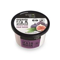 Organic Shop Greek Fig Μάσκα Μαλλιών για Άμεση Λάμψη με Βιολογικό Σύκο & Αμύγδαλο 250 ml