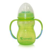 Lorelli Baby Care Μπιμπερό Σίτισης με Λαβές & Θηλή Σιλικόνης, σε 3 Χρώματα 0m+ 250 ml