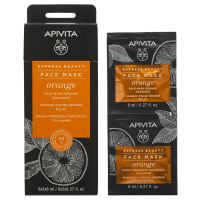 Apivita Express Beauty Μάσκα Προσώπου για Λάμψη με Πορτοκάλι 2x8 ml