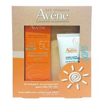 Avene Solaire Set με Αντηλιακή Αντιγηραντική Κρέμα Προσώπου Spf50+ 50 ml και Δώρο After Sun Επανορθωτικό Γαλάκτωμα 50 ml