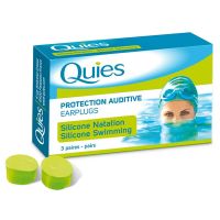 Quies Earplugs Silicone Swimming 3 ζευγάρια