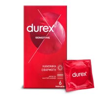 Durex Sensitive Λεπτά Προφυλακτικά 6 τμχ