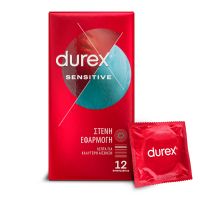Durex Sensitive Λεπτά Προφυλακτικά με Στενή Εφαρμογή 12 τμχ