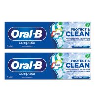 Oral-B Complete Plus Protect & Clean Οδοντόκρεμα κατά της Βακτηριακής Πλάκας 75 ml 1+1 Δώρο