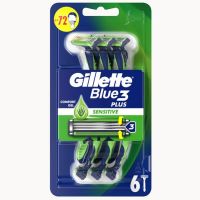 Gillette Blue 3 Plus Sensitive Ξυραφάκια μιας Χρήσης 6 τμχ