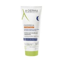 A-Derma Exomega Control Repairing Emollient Night Cream Επανορθωτική Μαλακτική Κρέμα Νυκτός 200 ml