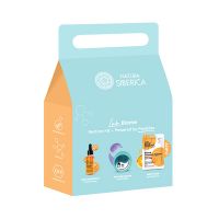 Natura Siberica Lab Biome Restore Kit Ρουτίνα Αναδόμησης με Ορό Προσώπου Αναγέννησης 30 ml, Patches Ματιών 60 τμχ & Μάσκα Προσώπου 1 τμχ