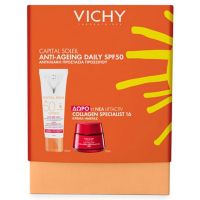 Vichy Set με Capital Soleil Anti-Αgeing 3 in 1 Spf50 50 ml & Δώρο Liftactiv Collagen Specialist 16 Κρέμα Ημέρας 15 ml