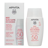 Apivita Bee Sun Safe Daily Age Repair Dry Touch Λεπτόρρευστη Αντηλιακή Κρέμα Προσώπου κατά των Πανάδων & Ρυτίδων Spf50 50 ml