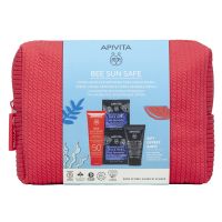 Apivita Bee Sun Safe Set με Αντηλιακή Καταπραϋντική Κρέμα Προσώπου για Ευαίσθητες Επιδερμίδες Spf50 50 ml και Δώρο Μάσκα Προσώπου 2 x 8 ml και Black Detox Cleansing Gel 50 ml