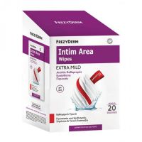 Frezyderm Intim Area Wipes Extra Mild pH4.0 Μαντηλάκια Καθαρισμού Για Την Ευαίσθητη Περιοχή 20 Φακελάκια
