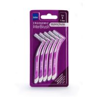 Intermed Ergonomic InterBrush Μεσοδόντια Βουρτσάκια 1.1 mm Μωβ 5 τμχ