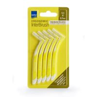 Intermed Ergonomic InterBrush Μεσοδόντια Βουρτσάκια 0.7 mm Κίτρινα 5 τμχ