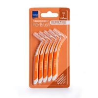 Intermed Ergonomic InterBrush Μεσοδόντια Βουρτσάκια 0.45 mm Πορτοκαλί 5 τμχ