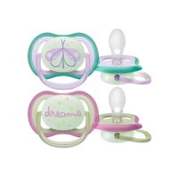 Avent Ultra Air Nightime Πιπίλα Σιλικόνης Νυκτός (SCF376/19) 0-6m 2 τμχ