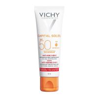 Vichy Capital Soleil Anti-Αgeing 3 σε 1 Αντηλιακή Αντιγηραντική Κρέμα Προσώπου Spf50+ 50 ml