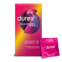 Durex Pleasuremax Προφυλακτικά Με Ραβδώσεις & Κουκκίδες 6τμχ