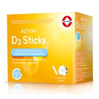 Altion D3 Sticks 1000IU Συμπλήρωμα Διατροφής με Βιταμίνη D3 με γλυκαντικά 30 φακελίσκοι