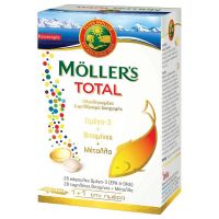 Moller's Total Ολοκληρωμένο Συμπλήρωμα Ωμέγα 3, Βιταμινών & Μετάλλων 28 caps + 28 tabs