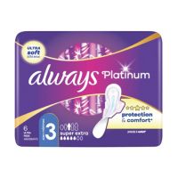 Always Platinum Super Extra Σερβιέτες No3 6 τμχ