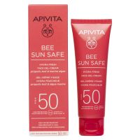 Apivita Bee Sun Safe Αντηλιακή Ενυδατική Κρέμα Τζελ Προσώπου με Θαλάσσια Φύκη και Πρόπολη Spf50 50 ml