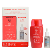 Apivita Bee Sun Safe Set με Dry Touch Λεπτόρρευστη Αντηλιακή Κρέμα Προσώπου κατά των Πανάδων & Ρυτίδων Spf50 50 ml & Δώρο HA5 Honey Repair Serum Ορός Επανόρθωσης Προσώπου 10 ml