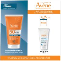 Avene Set με Intense Protect Αντηλιακή Κρέμα Spf50+ 150 ml και Δώρο After Sun Επανορθωτική Λοσιόν για Μετά τον Ήλιο 50 ml