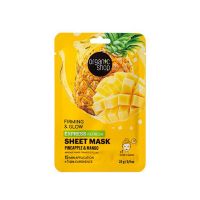 Organic Shop Pineapple & Mango Μάσκα Προσώπου για Σύσφιγξη & Λάμψη 25 gr
