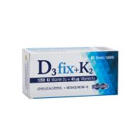Uni-Pharma D3 Fix 1200IU + K2 45μg Συμπλήρωμα Διατροφής για την Υγεία των Οστών & των Δοντιών 60 δισκία