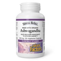 Natural Factors Ashwagandha 600mg Stress-Relax 30veg. caps