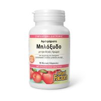 Natural Factors Αφιλτράριστο Μηλόξυδο με Τρισθενές Χρώμιο 90 veg. caps