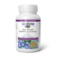 Natural Factors BlueRich Plus Super Strength Blueberry Concentrate 60 caps