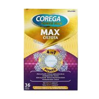 Corega Power Max Clean 4in7 Καθαριστικά Τεχνητών Οδοντοστοιχιών με Περισσότερο Ενεργό Οξυγόνο 36 δισκία
