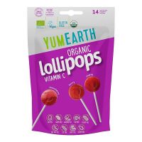 YumEarth Organic Lollipops Strawberry 14 τμχ
