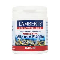 Lamberts Vitamin E 400iu Natural Form 60 κάψουλες